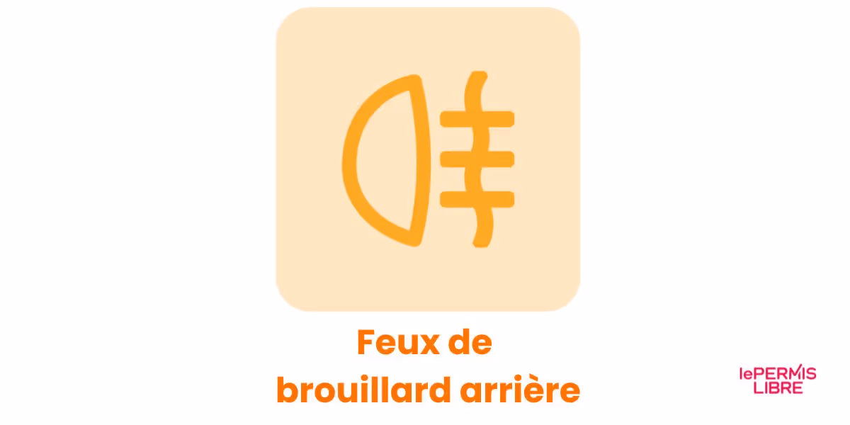 Voyant feux de brouillard arrière