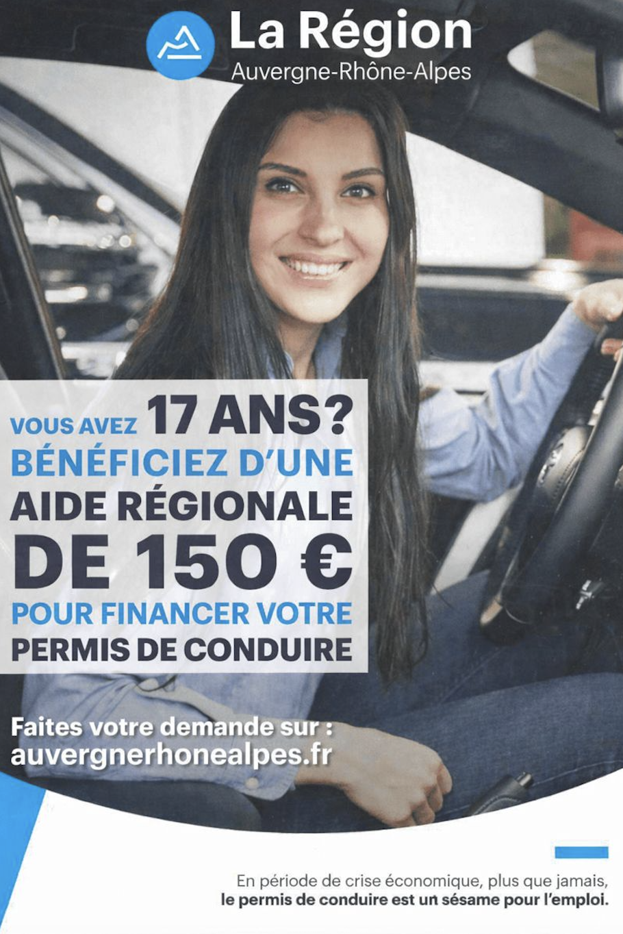Image d'accueil de l'article Région Auvergne-Rhône-Alpes : recevez une aide de 150€ pour votre permis