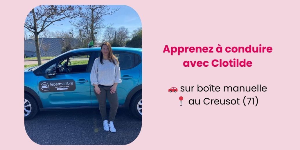 Clotilde, enseignante partenaire lePERMISLIBRE au Creusot (71)
