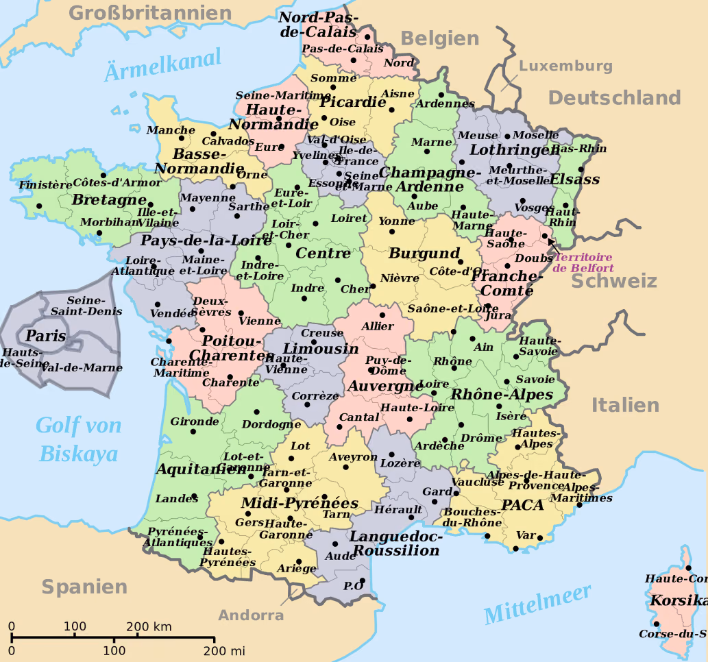 carte de france