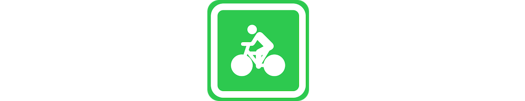 Jalonnement signale la présence d’une piste cyclable