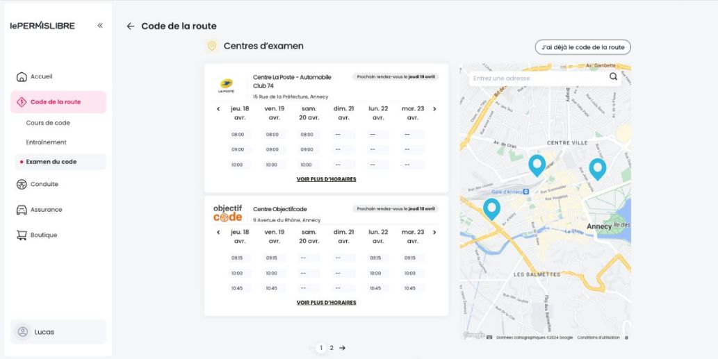 Réservez votre session d’examen au code de la route avec Objectif Code ou La Poste sur lePERMISLIBRE