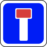 Panneau impasse