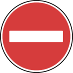 Panneau sens interdit