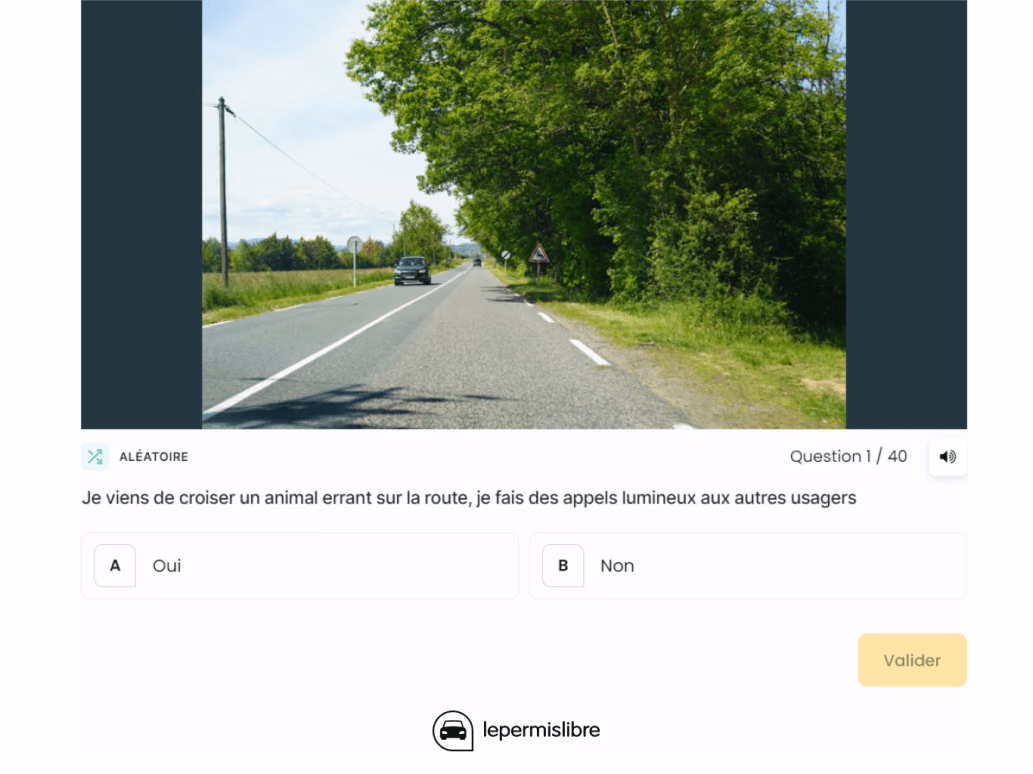 Question code la route